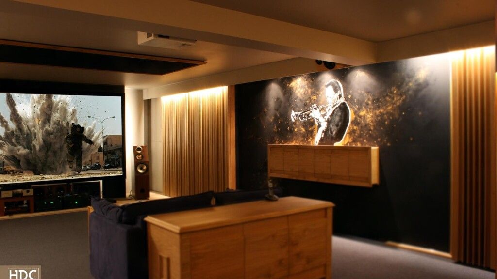 prywatna sala kinowa - wystrój