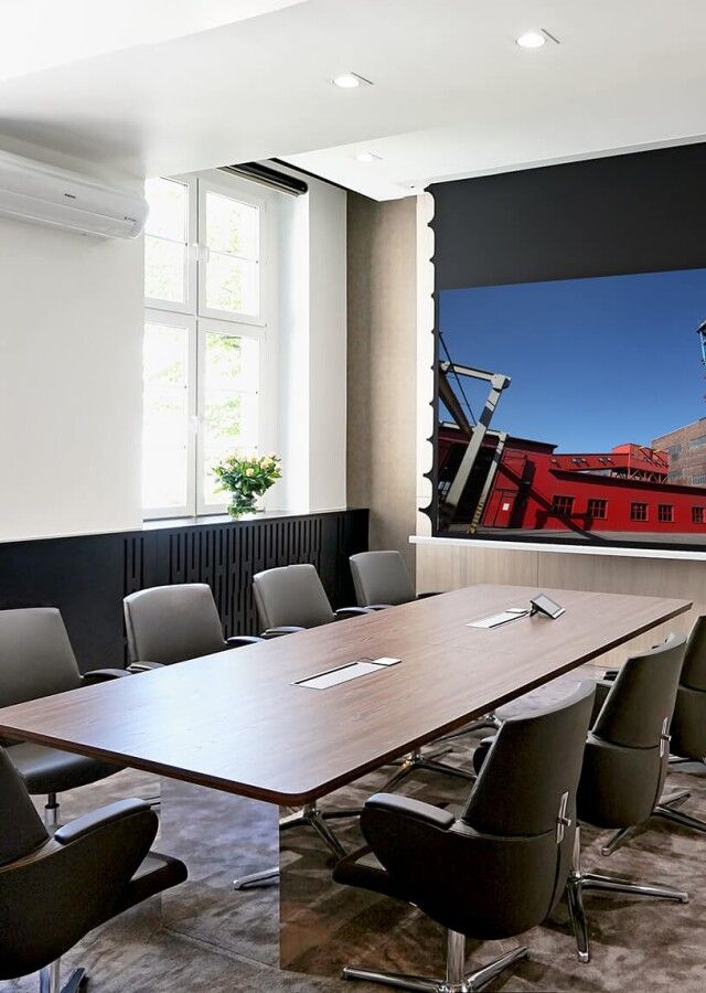 nagłośnienie sal konferencyjnych zainstalowane w sali konferencyjnej