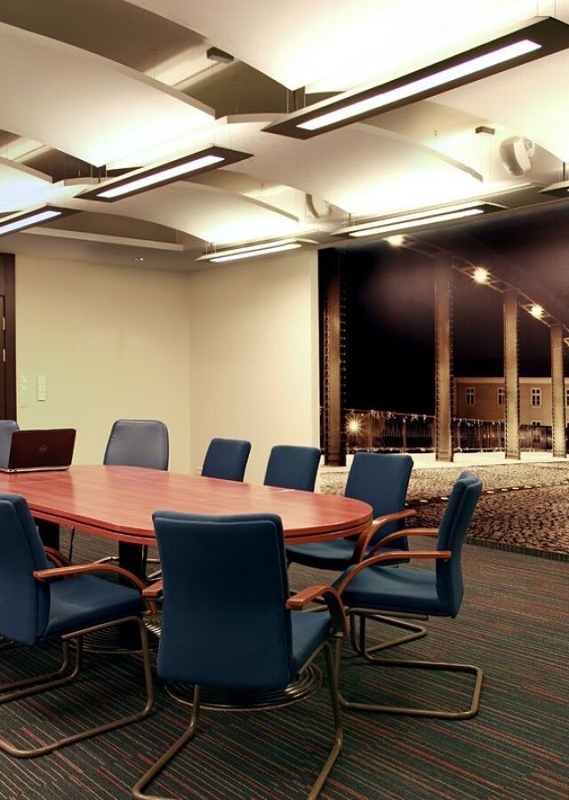 profesjonalna, nowoczesna sala konferencyjna