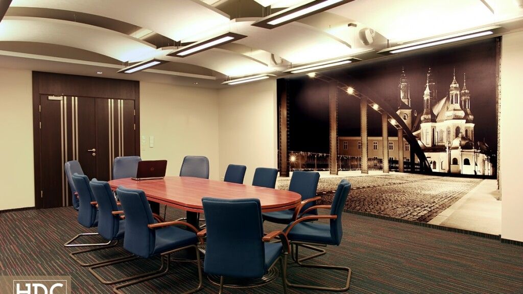 profesjonalna, nowoczesna sala konferencyjna