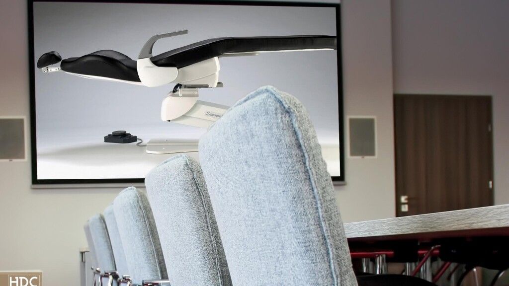 projekt sali konferencyjnej z wyposażeniem